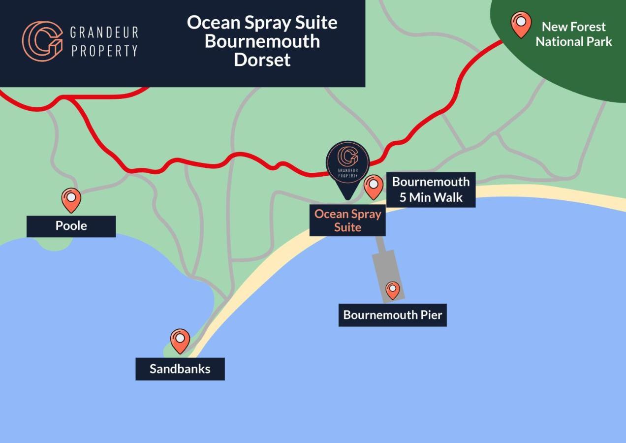 Ocean Spray Suite By Grandeur Property Bournemouth Eksteriør bilde
